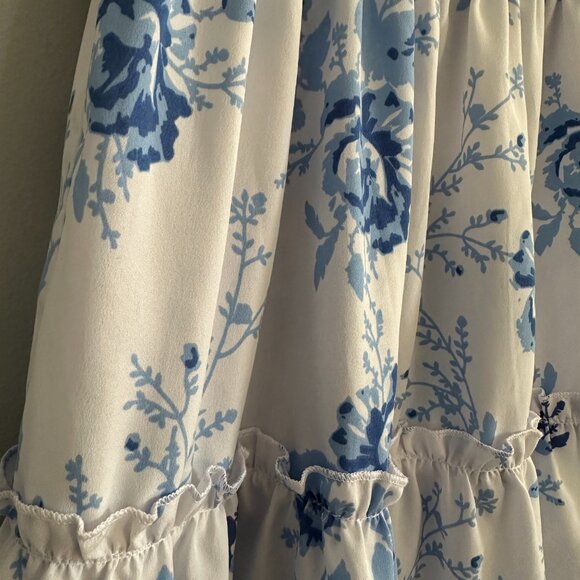 New Glory Girls Blue/White Floral Dress Size S (14/16) - Picture 4 of 5